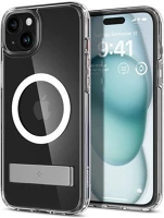 Spigen RS149835 Apple iphone 15, műanyag hátlap védőtok + szilikon keret, kitámasztóval kép