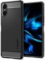 Spigen RS158226 Sony xperia 10 vi, szilikon tok,  rugged armor, karbon minta, fekete kép