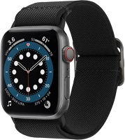Spigen S54965 Apple watch 1-6, se (42 / 44 mm), szövet pótszíj,  lite fit, fekete kép