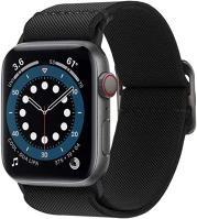 Spigen S56435 Apple watch 1-6, se (38 / 40 mm), szövet pótszíj,  lite fit, fekete kép