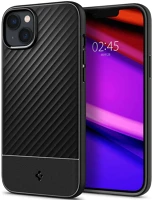 Spigen S66840 Apple iphone 14 plus, szilikon tok,  core armor, karbon minta, fekete kép