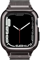 Spigen S70038 Apple watch 7-8 (45mm), alumínium védőkeret, acél szíjjal, milánói kép