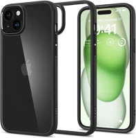 Spigen S76086 Apple iphone 15 plus, műanyag hátlap védőtok + szilikon keret kép