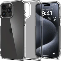 Spigen S76103 Apple iphone 15 pro, műanyag hátlap védőtok + szilikon keret kép