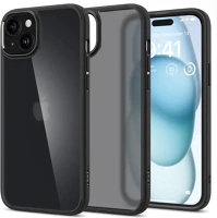 Spigen S76122 Apple iphone 15, műanyag hátlap védőtok + szilikon keret kép