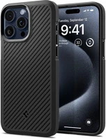 Spigen SP747752 Apple iphone 15 pro ütésálló hátlap -  core armor - fekete kép