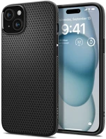 Spigen SP751117 Apple iphone 15 ütésálló hátlap -  liquid air - fekete kép