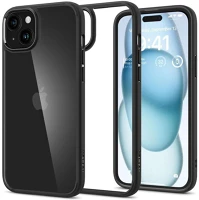 Spigen SP751209 Apple iphone 15 ütésálló hátlap -  ultra hybrid - fekete/átlátszó kép