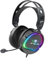 Spirit of gamer MIC-PH6BK fejhallgató - pro-h6 rgb black (multiplatform, mikrofon, 3.5mm jack kép