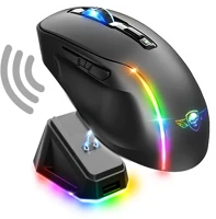 Spirit of gamer 8000DPI, 1000HZ, 6 Elite m50 dark gaming mouse black kép