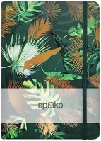 Spoko 01.08176 Jegyzetfüzet vonalas  a/5 96 lapos gumis keményfedeles levelek kép