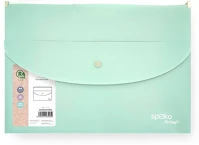 Spoko S110441406 Irattasak  releaf pp a/4 zippes és a/5 patentos softtouch menta zöld kép