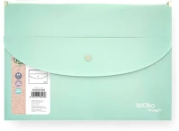 Spoko S110451406 Irattasak  releaf pp a/5 zippes és dl patentos softtouch menta zöld kép