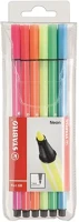 Stabilo 07.00426 Filctoll  pen 68 neon 6 darabos kép