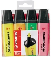 Stabilo 07.00503 Szövegkiemelő  boss 4 darabos kép