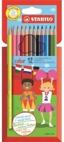 Stabilo 07.00923 Színes ceruza  color swano hatszögletű 12 darabos kép