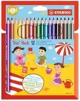 Stabilo 07.00930 Színes ceruza  trio thick háromszögletű vastag 18 darabos kép