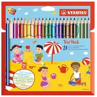 Stabilo 07.00931 Színes ceruza  trio thick háromszögletű vastag 24 darabos kép