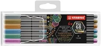 Stabilo 07.01827 Filctoll  pen 68  metallic 6 darabos kép