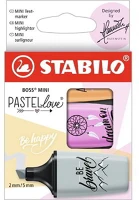 Stabilo 07/03-59 Stabilo BOSS MINI Pastellove 3 db/csomag vegyes színű szövegkiemelő