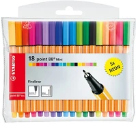 Stabilo 13 + 5DB-OS Tűfilc  point 88 mini neon 13 + 5db-os készlet kép