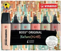 Stabilo NATURECOLORS 6 Szövegkiemelő  boss naturecolors 6 db/készlet /a kép