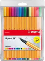 Stabilo 88 15db-os Tűfilc stabilo point 88 15db-os készlet (10+5)