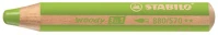 Stabilo 880/570 Színes ceruza  woody 3in1 hengeres vastag világoszöld kép