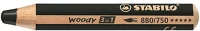 Stabilo 880/750 Színes ceruza  woody 3in1 hengeres vastag fekete kép