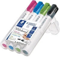 Staedtler 351 wp4-1 Táblamarker staedtler lumocolor kerek 4 db-os klt. (pink, világoskék, világoszöld, fekete)