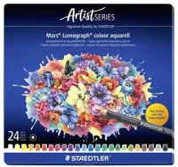 Staedtler COR_TS104M24 akvarell színes ceruza készlet, hatszögletű, fémdobozos, staedtler 