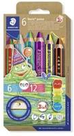 Staedtler COR_TS1402C6 színes ceruza készlet, duo színű, hegyezővel, staedtler 
