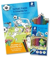 Staedtler COR_TS185SET10 színes ceruza készlet, hatszögletű, színezőfüzettel, staedtler 