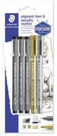 Staedtler COR_TS308SBK3P3 Tusfilc és dekormarker készlet, 5 db, 
