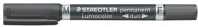 Staedtler COR_TS3489 Alkoholos marker, 0,6/1,5 mm, kúpos, kétvégű, STAEDTLER 