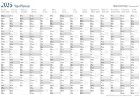 Staedtler COR_TS641YP125 éves tervezőtábla, törölhető, angol nyelvű, 84x60 cm, staedtler kép