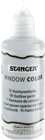 Stanger 300043 Kreatív üvegmatrica festék  80 ml kontúr ezüst kép