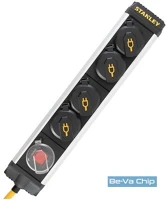 Stanley SXECCD2LADE 4-es elosztó kapcsolóval, ip44, 2m kábel kép