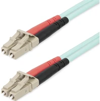 Startech 450FBLCLC25 Om4 multimode fiber cable aqua - lc/lc - 50/125 - 40/100gb kép