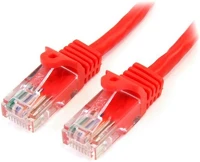 Startech 45PAT1MRD Rj45 cat5e utp -> rj45 cat5e utp m/m adatkábel 1m piros kép