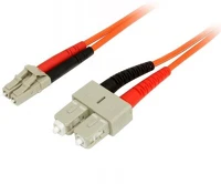 Startech 50FIBLCSC1 Optikai patch kábel lc-sc duplex mm 1m - narancssárga kép