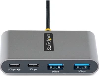 Startech 5G2A2CPDB-USB-C-HUB 4-port usb-c hub 5gbps pd portable hub w/ usb-c charging kép