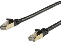 Startech 6ASPAT5MBK Rj45 cat6a 10gb stp -> rj45 cat6a 10gb stp m/m adatkábel 5m fekete kép