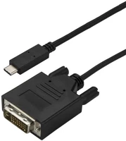 Startech CDP2DVI3MBNL Usb-c > dvi-d adapter 3m - fekete kép