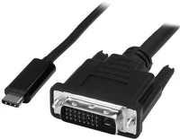 Startech CDP2DVIMM2MB Usb-c - dvi adapter kábel 2m fekete kép