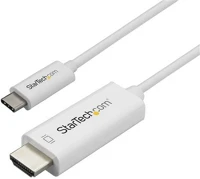 Startech CDP2HD1MWNL Usb-c - hdmi (apa - apa) kábel 1m - fehér kép