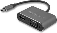 Startech CDP2HDVGA Usb-c -> hdmi 1.4 vga m/f adapter 0.15m szürke dp alt mode kép