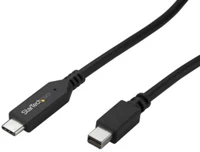 Startech CDP2MDPMM6B Usb-c - mini displayport (apa - apa) kábel 1.8m - fekete kép