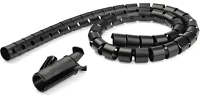 Startech CMSCOILED2 Cable management sleeve spiral kábelkötegelő fekete 2,5m 25mm kép