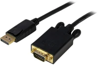 Startech DP2VGAMM6B Displayport - vga (apa-apa) adapterkábel 1.8m fekete kép